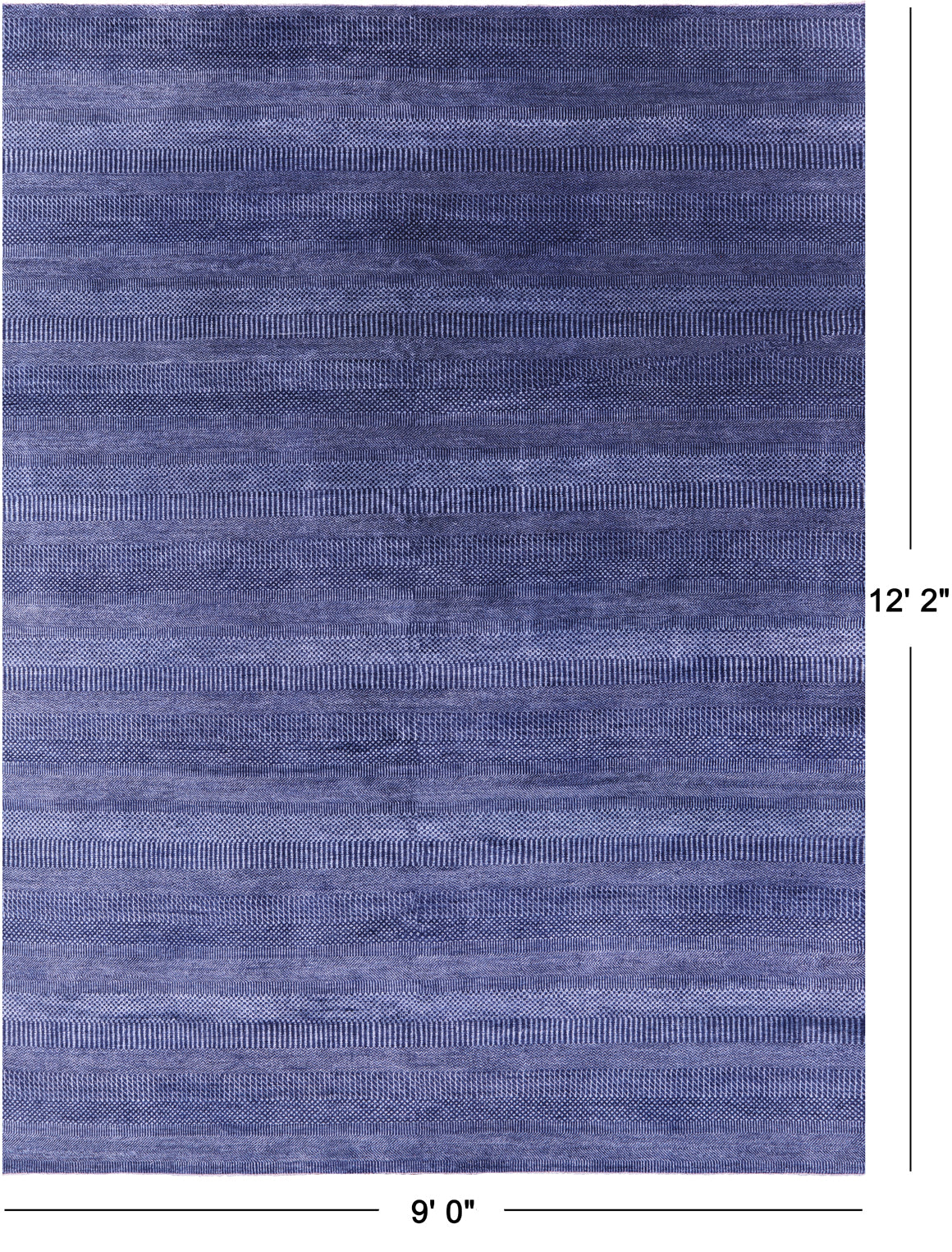 Savannah Grass Hand Knotted Wool & Silk Rug - 9' 0" X 12' 2"