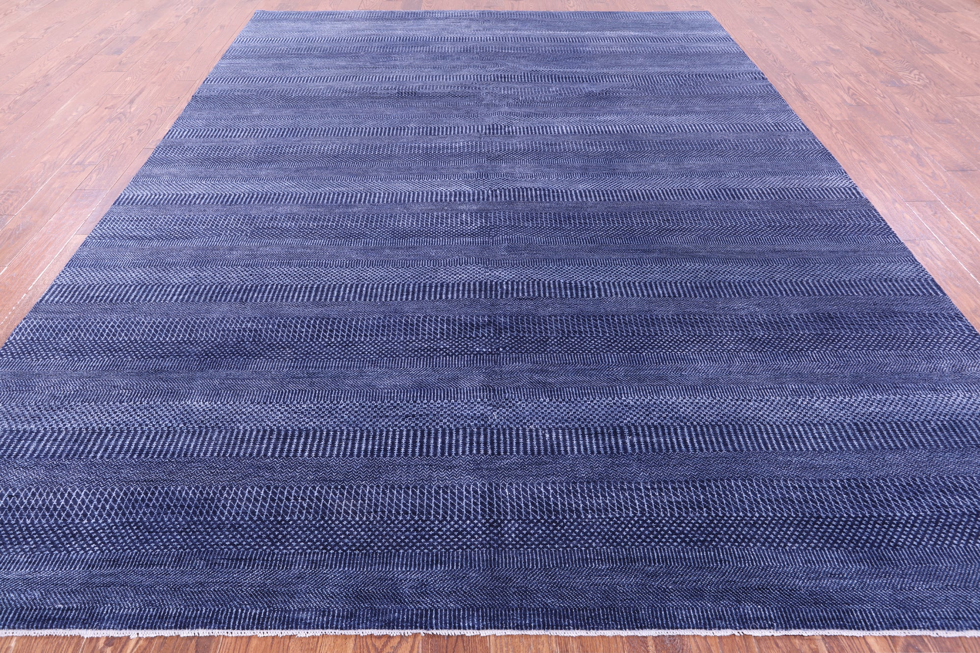 Savannah Grass Hand Knotted Wool & Silk Rug - 9' 0" X 12' 2"