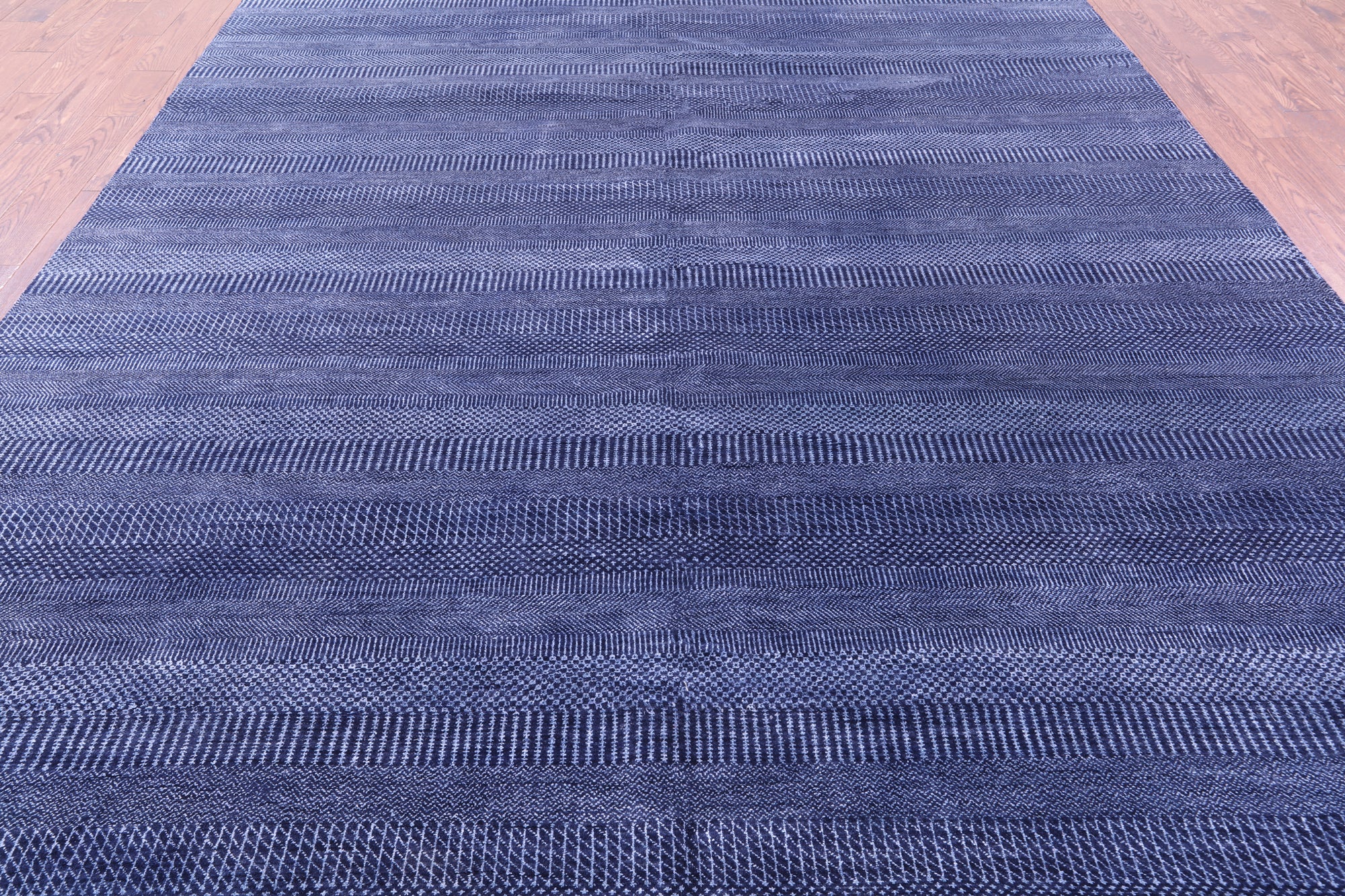 Savannah Grass Hand Knotted Wool & Silk Rug - 9' 0" X 12' 2"