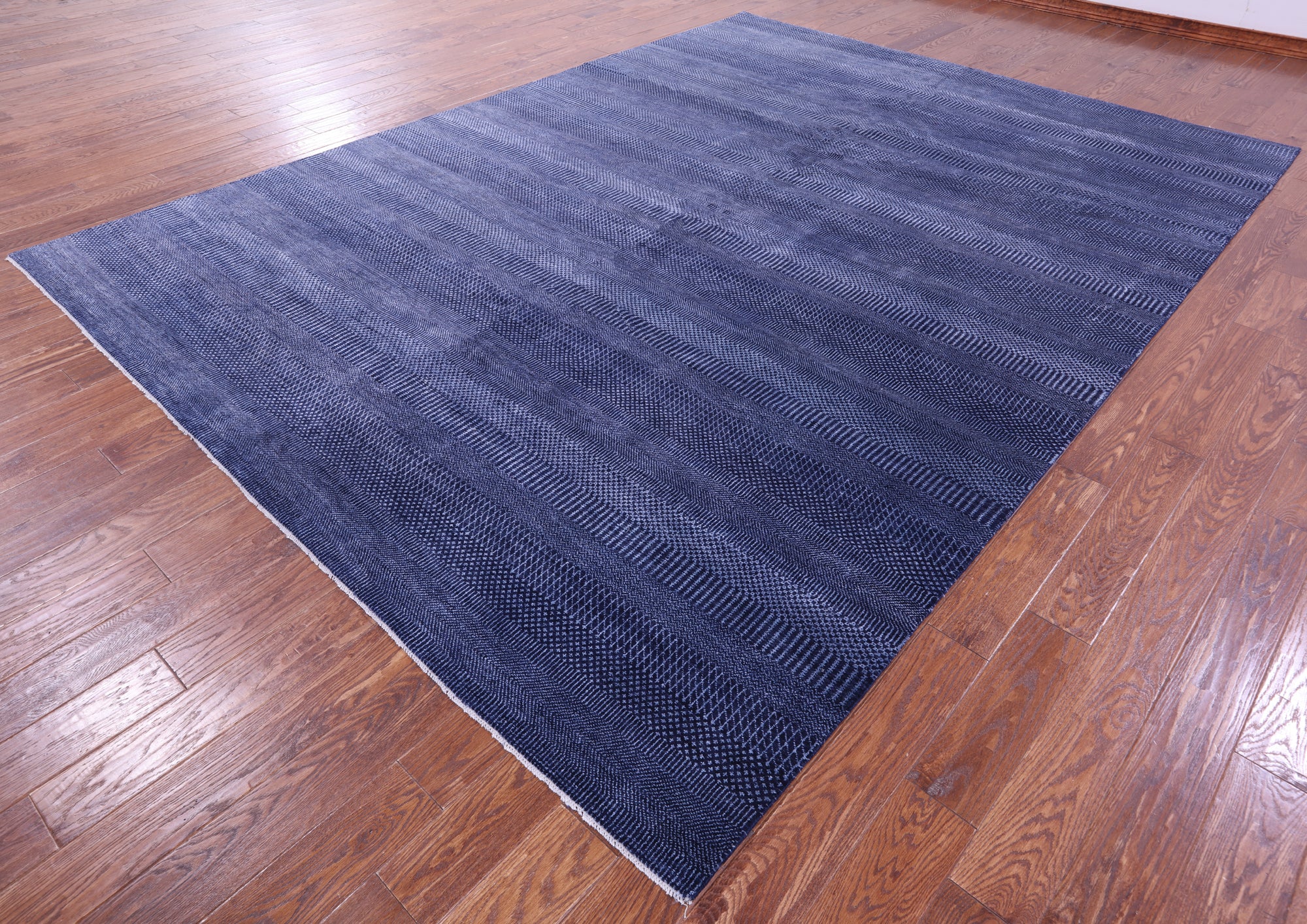 Savannah Grass Hand Knotted Wool & Silk Rug - 9' 0" X 12' 2"