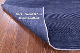 Savannah Grass Hand Knotted Wool & Silk Rug - 9' 0" X 12' 2"
