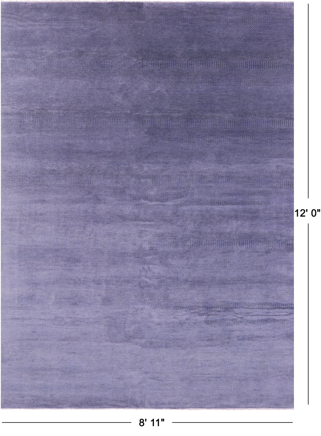 Savannah Grass Hand Knotted Wool & Silk Rug - 8' 11" X 12' 0"