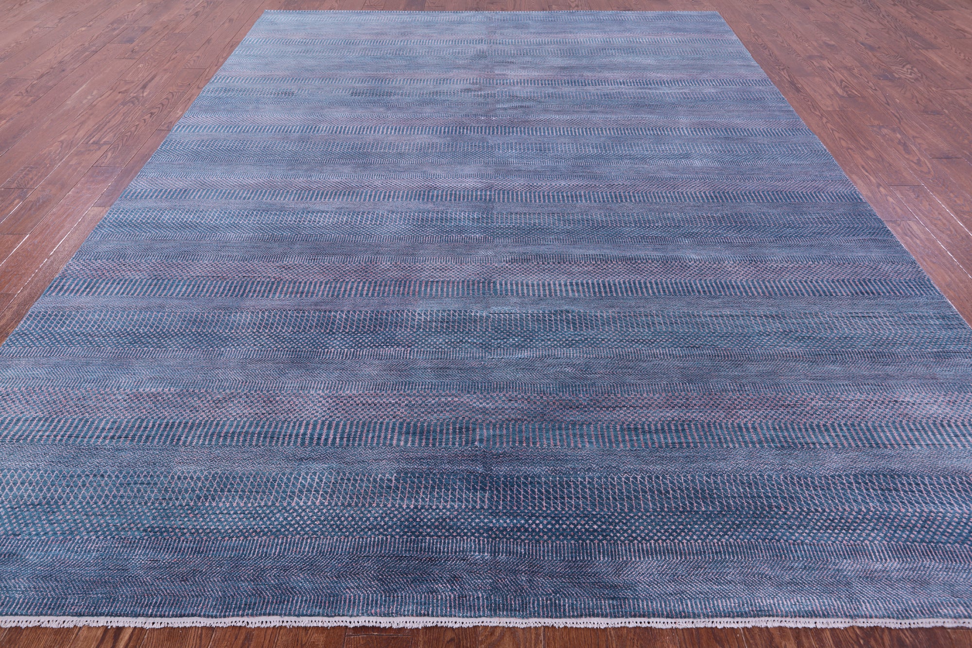 Savannah Grass Hand Knotted Wool & Silk Rug - 8' 11" X 12' 3"