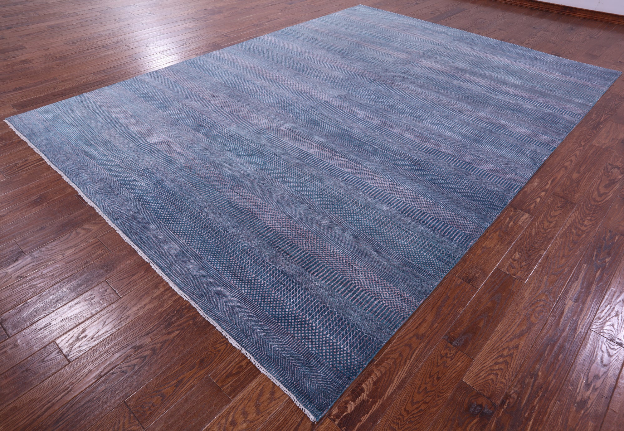 Savannah Grass Hand Knotted Wool & Silk Rug - 8' 11" X 12' 3"