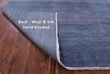 Savannah Grass Hand Knotted Wool & Silk Rug - 8' 11" X 12' 3"