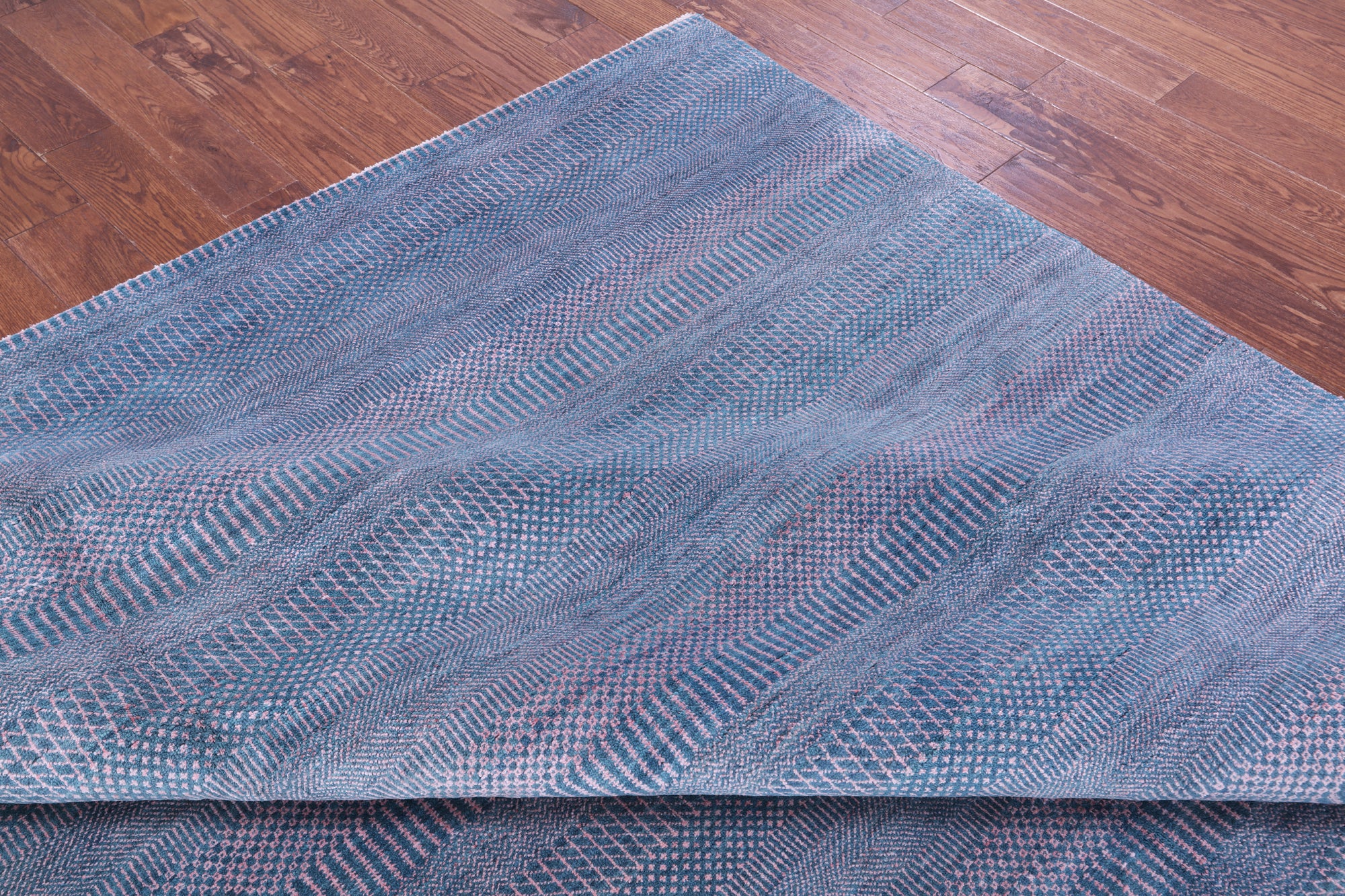Savannah Grass Hand Knotted Wool & Silk Rug - 8' 11" X 12' 3"