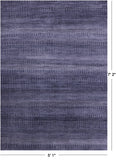 Savannah Grass Hand Knotted Wool & Silk Rug - 5' 1" X 7' 2" - Golden Nile