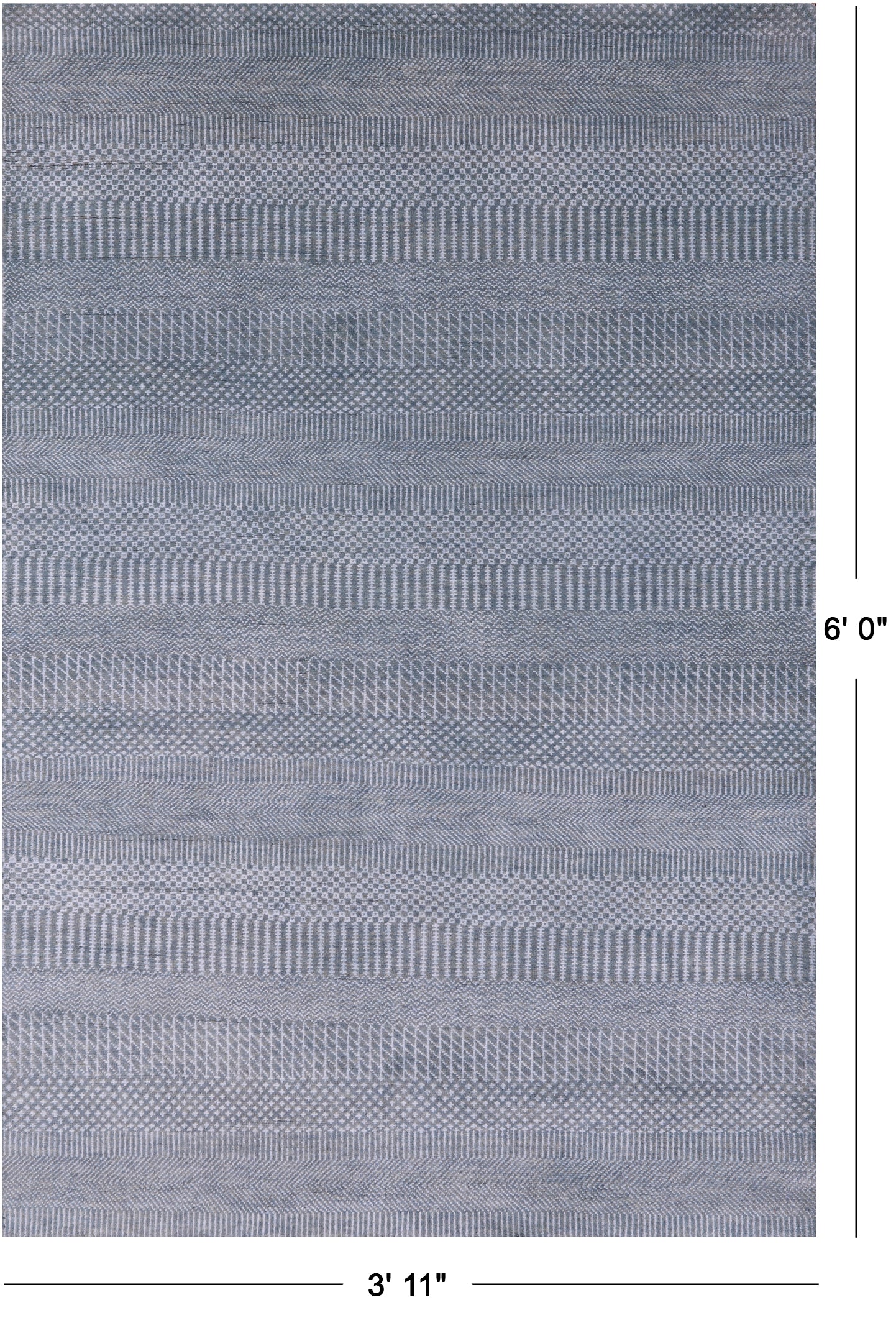 Savannah Grass Handmade Wool & Silk Rug - 3' 11" X 6' 0" - Golden Nile