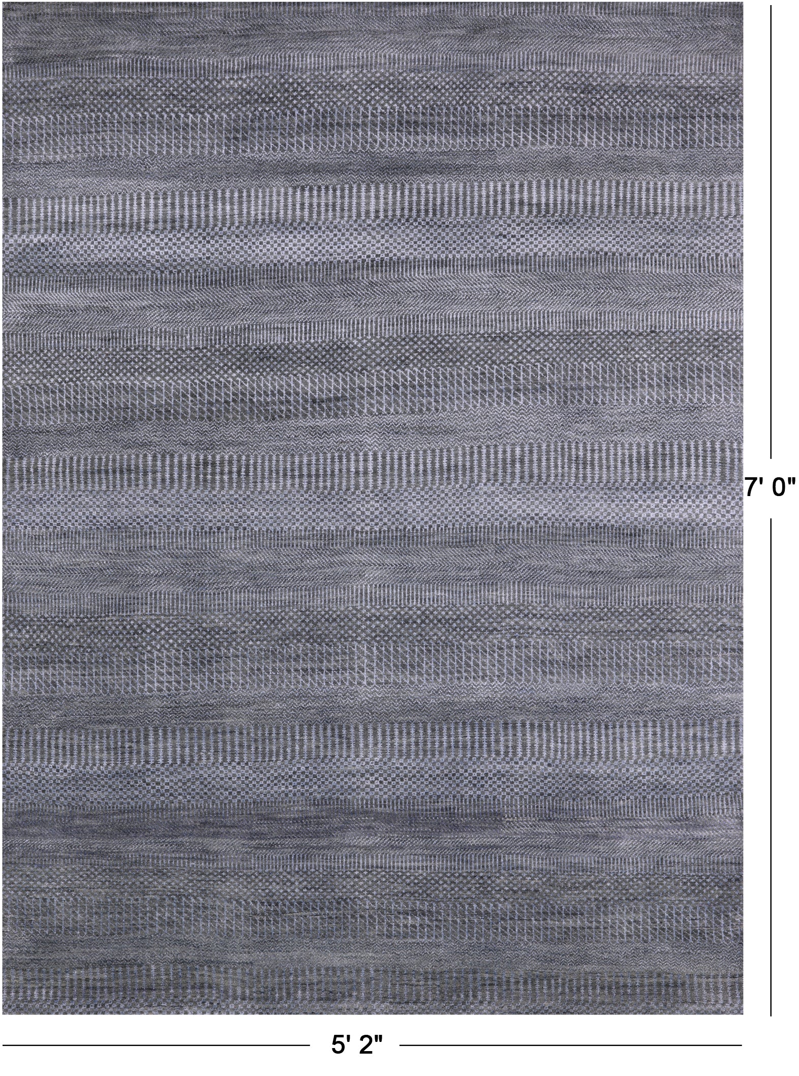 Savannah Grass Handmade Wool & Silk Rug - 5' 2" X 7' 0" - Golden Nile