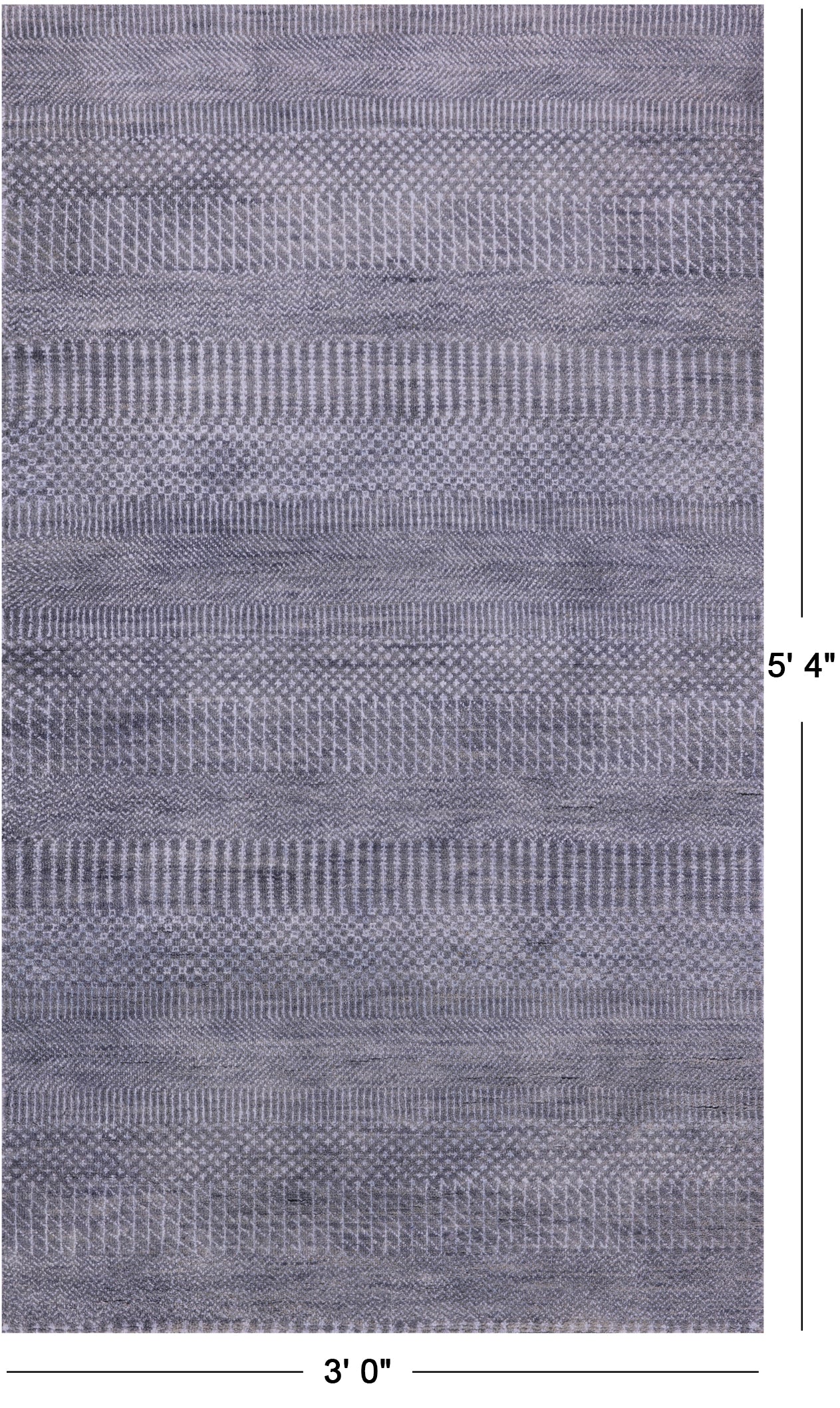 Savannah Grass Hand Knotted Wool & Silk Rug - 3' 0" X 5' 4" - Golden Nile