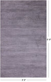 Savannah Grass Hand Knotted Wool & Silk Rug - 3' 0" X 5' 0" - Golden Nile