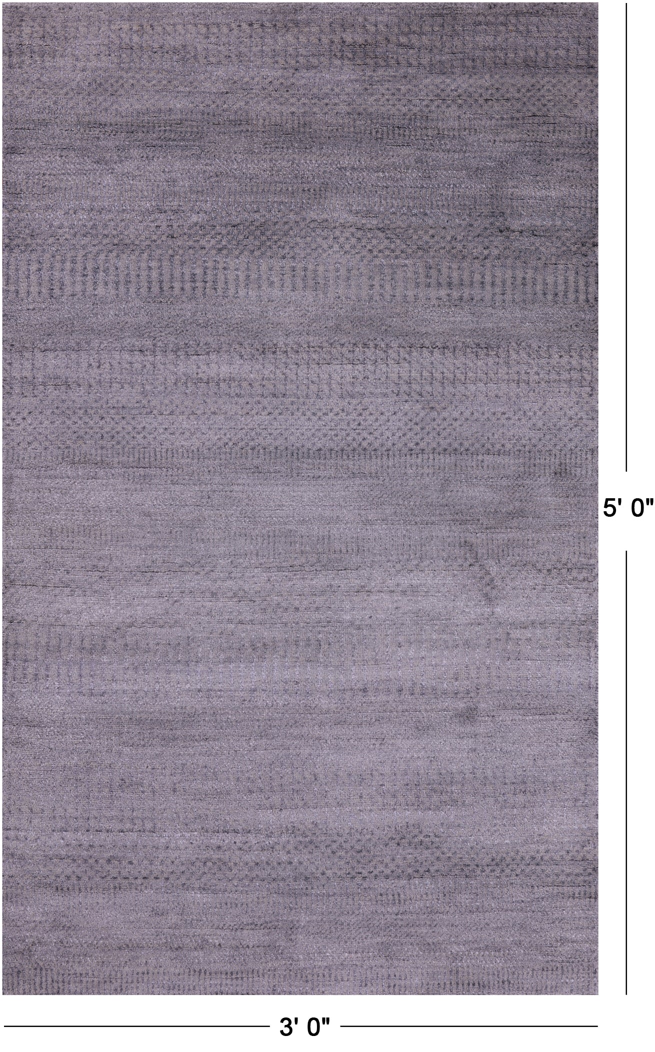 Savannah Grass Hand Knotted Wool & Silk Rug - 3' 0" X 5' 0" - Golden Nile