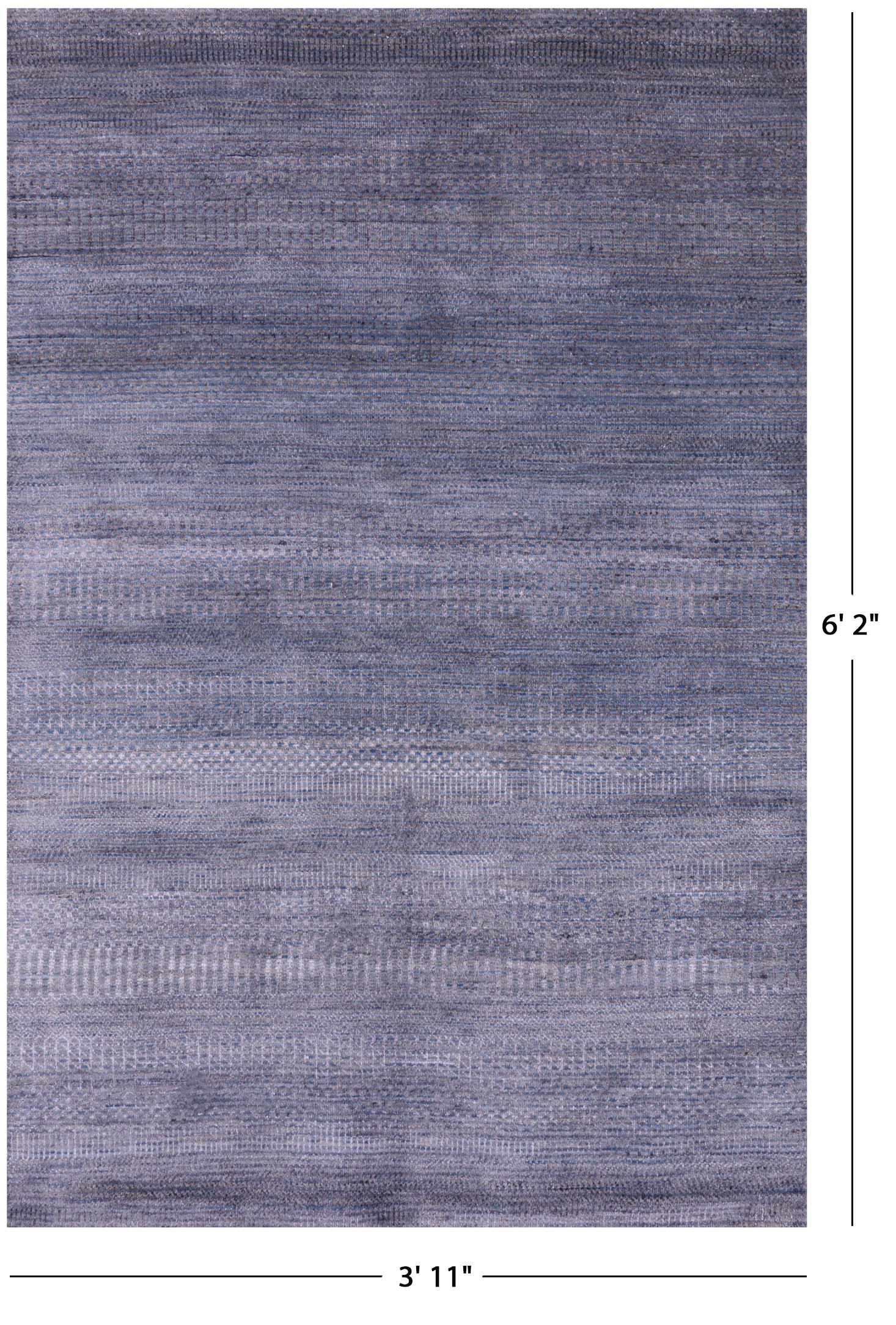 Savannah Grass Hand Knotted Wool & Silk Rug - 3' 11" X 6' 2" - Golden Nile