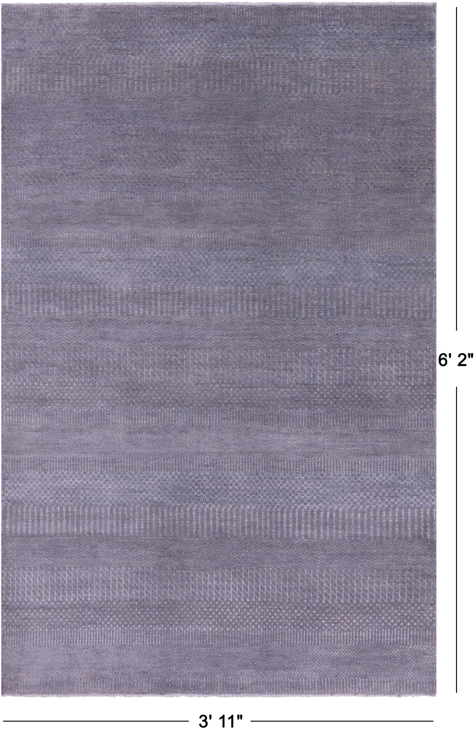 Savannah Grass Handmade Wool & Silk Rug - 3' 11" X 6' 2"