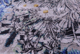Contemporary Hand Knotted 100% Silk Rug - 8' 9" X 12' 2"