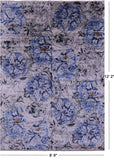Contemporary Hand Knotted 100% Silk Rug - 8' 9" X 12' 2"