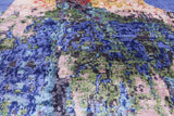 Parrots Design Contemporary Hand Knotted 100% Silk Rug - 8' 10" X 12' 4"