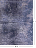 Abstract Contemporary Hand Knotted Wool & Silk Rug - 8' 11" X 12' 0" - Golden Nile