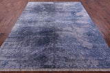 SUPER SALE Abstract Contemporary Hand Knotted Wool & Silk Rug - 7' 11" X 10' 1"