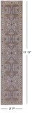 Turkish Oushak Hand Knotted Wool Runner Rug - 2' 7" X 11' 11" - Golden Nile