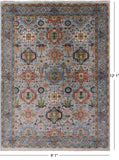 Persian Fine Serapi Handmade Wool Rug - 9' 1" X 12' 1" - Golden Nile