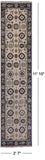 Ivory Turkish Oushak Hand Knotted Wool Runner Rug - 2' 7" X 11' 10" - Golden Nile