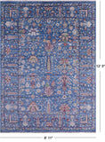 Blue Turkish Oushak Hand Knotted Wool Rug - 8' 11" X 12' 5" - Golden Nile