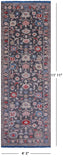 Grey Turkish Oushak Hand Knotted Wool Runner Rug - 4' 3" X 11' 11" - Golden Nile