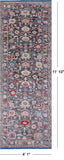 Grey Turkish Oushak Hand Knotted Wool Runner Rug - 4' 1" X 11' 10" - Golden Nile
