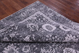 SUPER SALE Grey Persian Hand Knotted Wool & Silk Rug - 8' 0" X 10' 2"