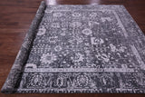 SUPER SALE Grey Persian Hand Knotted Wool & Silk Rug - 8' 0" X 10' 2"