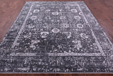 SUPER SALE Grey Persian Hand Knotted Wool & Silk Rug - 8' 0" X 10' 2"