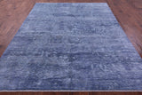 SUPER SALE Modern Hand Knotted Wool & Silk Rug - 7' 11" X 9' 11"