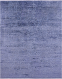 SUPER SALE Modern Hand Knotted Wool & Silk Rug - 7' 11" X 9' 11"