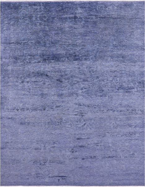 SUPER SALE Modern Hand Knotted Wool & Silk Rug - 7' 11" X 9' 11"