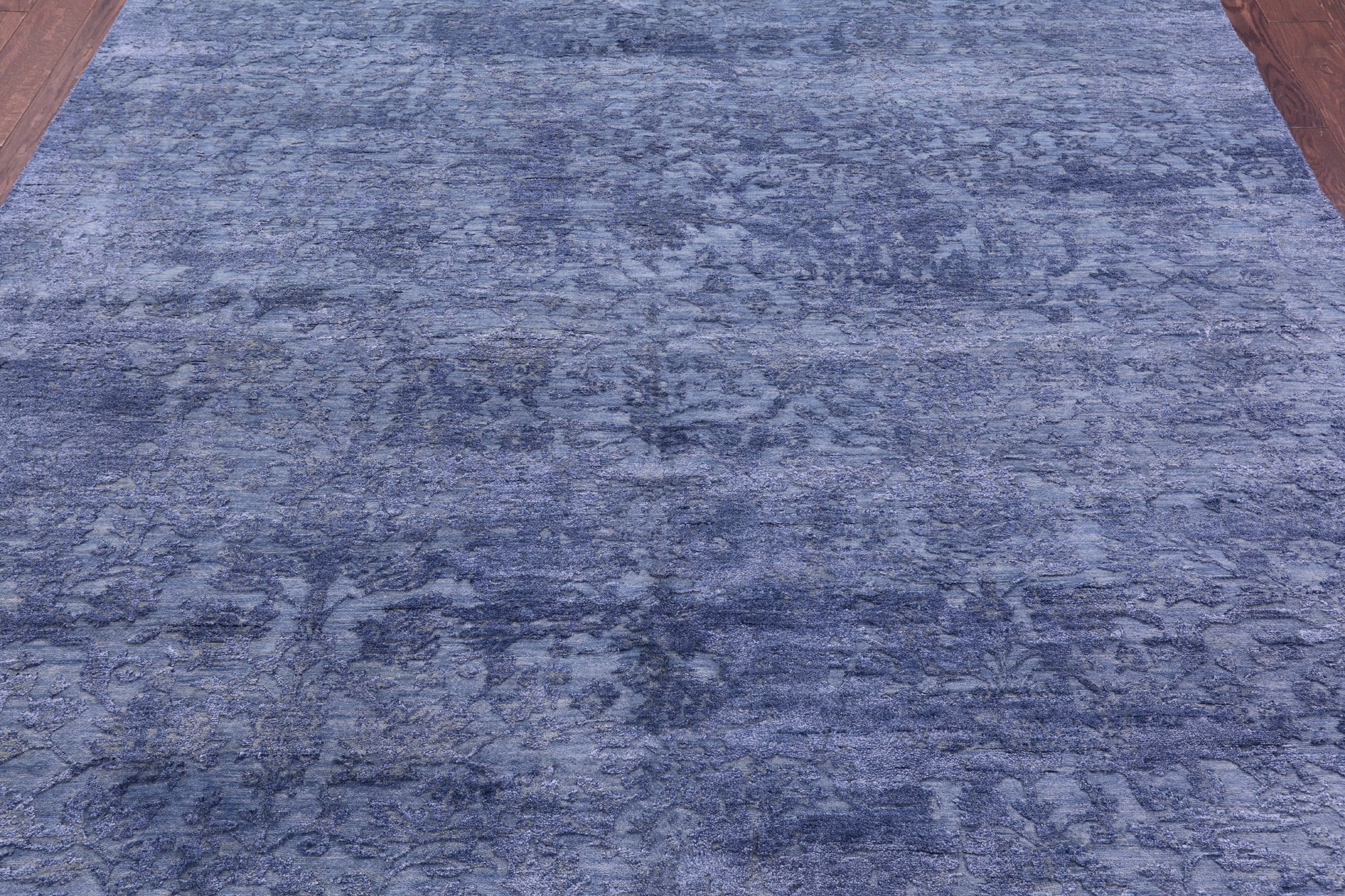 SUPER SALE Modern Hand Knotted Wool & Silk Rug - 7' 11" X 9' 11"