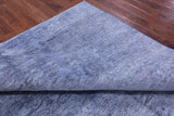 SUPER SALE Modern Hand Knotted Wool & Silk Rug - 7' 11" X 9' 11"