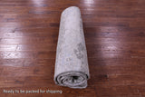 Abstract Modern Handmade Wool & Silk Rug - 7' 10" X 9' 9" - Golden Nile