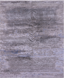 Abstract Modern Handmade Wool & Silk Rug - 7' 10" X 9' 9" - Golden Nile