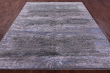 Abstract Modern Handmade Wool & Silk Rug - 7' 10" X 9' 9" - Golden Nile
