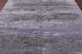 Abstract Modern Handmade Wool & Silk Rug - 7' 10" X 9' 9" - Golden Nile