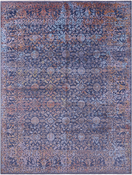 SUPER SALE Persian Handmade Wool & Silk Rug - 9' 1" X 12' 3"