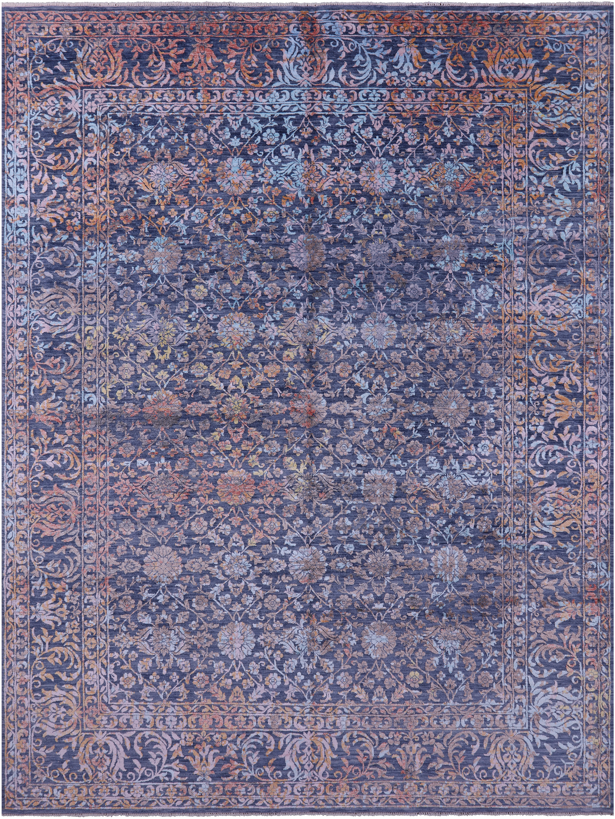 SUPER SALE Persian Handmade Wool & Silk Rug - 9' 1" X 12' 3"