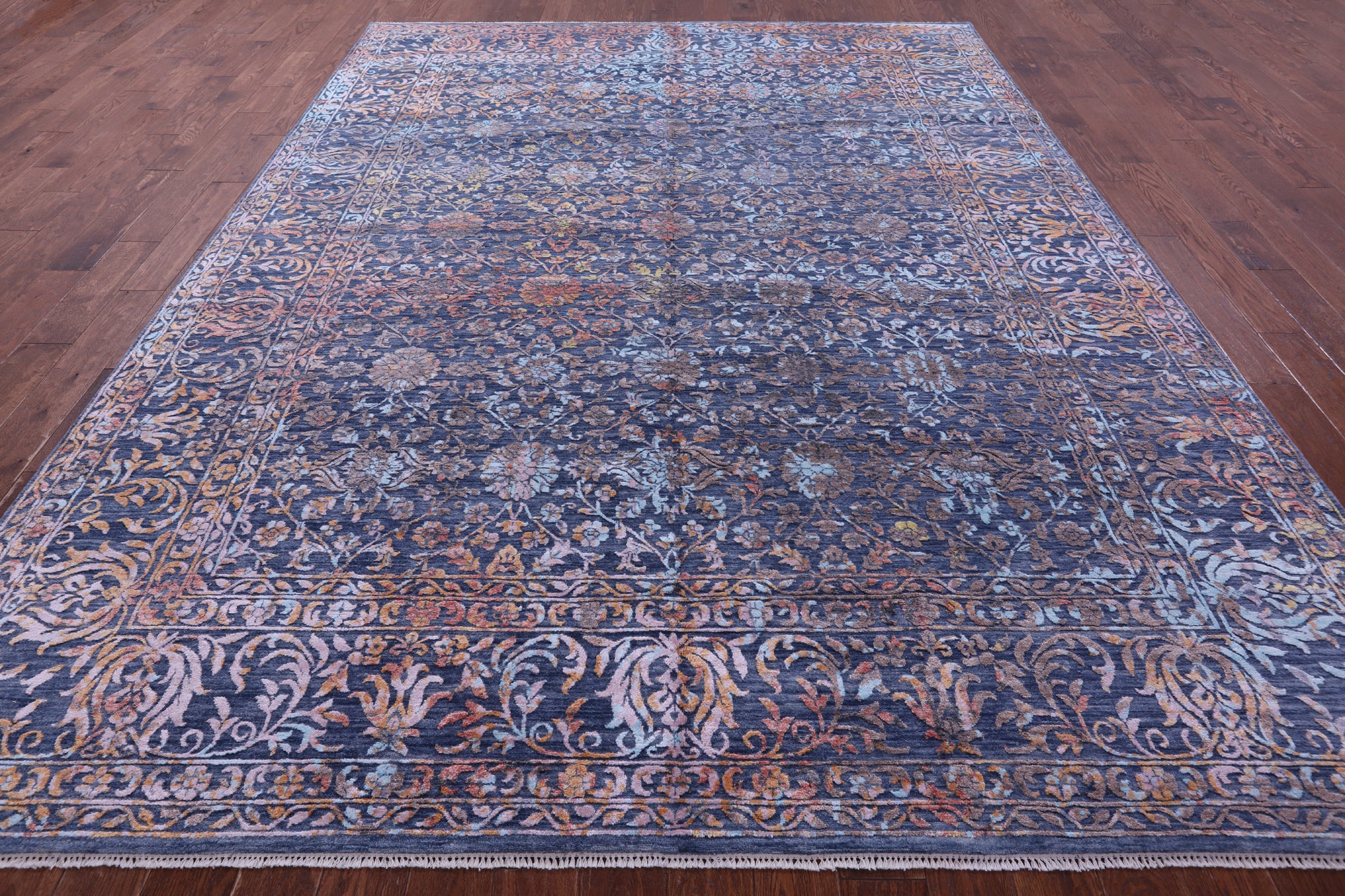 SUPER SALE Persian Handmade Wool & Silk Rug - 9' 1" X 12' 3"