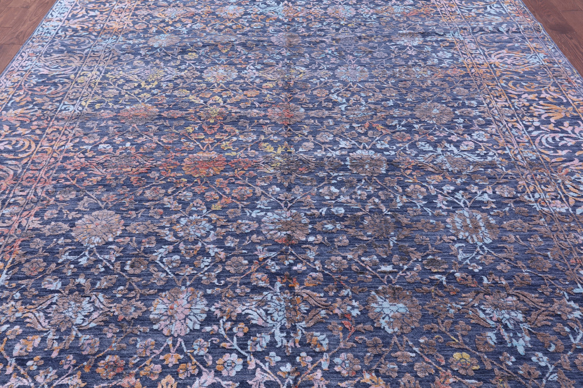 SUPER SALE Persian Handmade Wool & Silk Rug - 9' 1" X 12' 3"