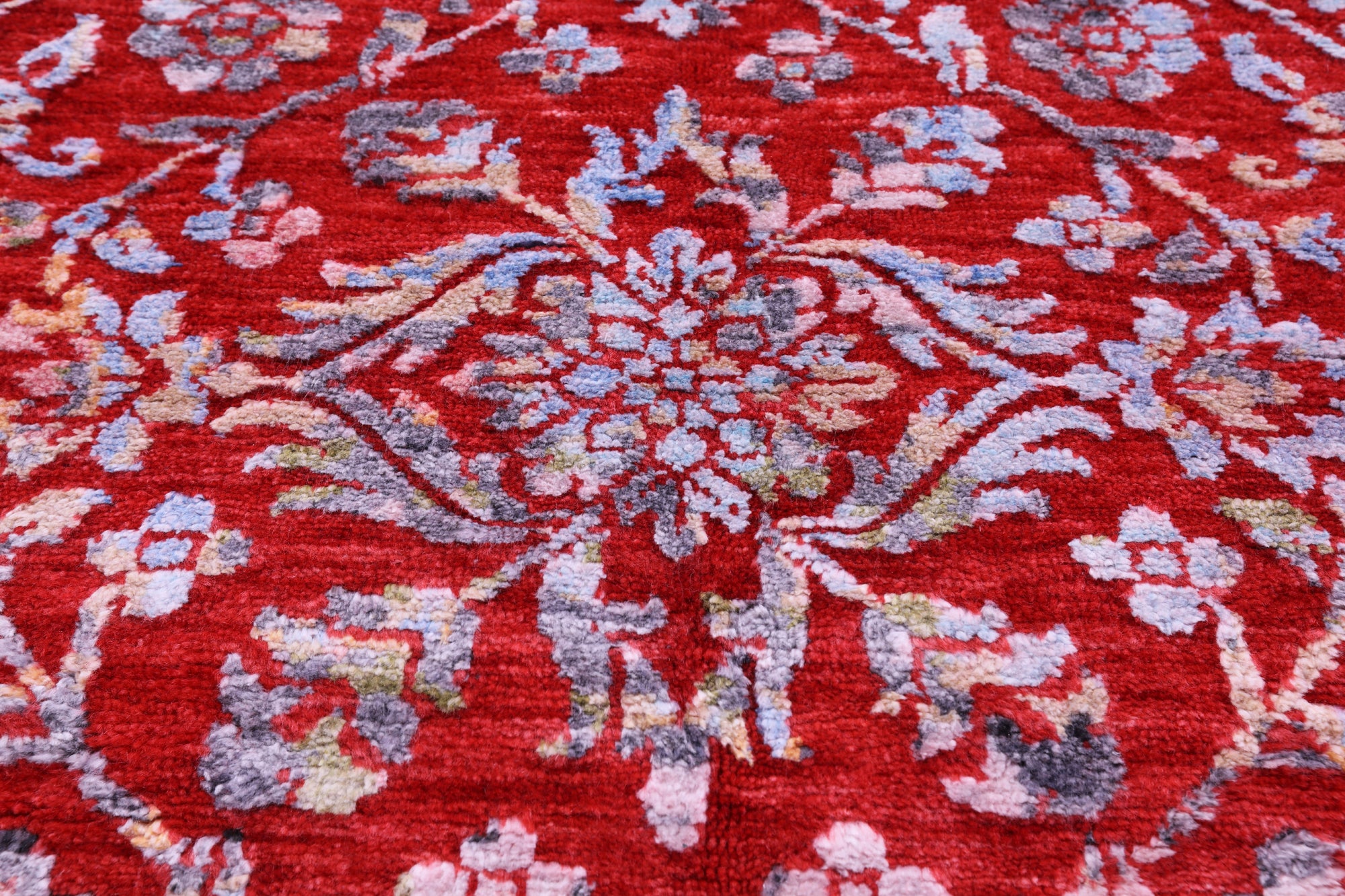 SUPER SALE Red Persian Hand Knotted Wool Rug - 8' 0" X 10' 0"