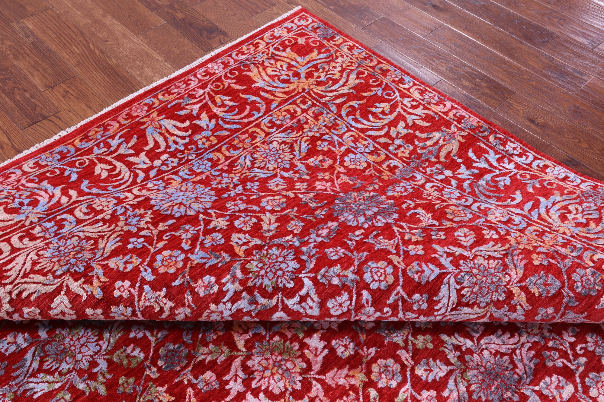 SUPER SALE Red Persian Hand Knotted Wool Rug - 8' 0" X 10' 0"