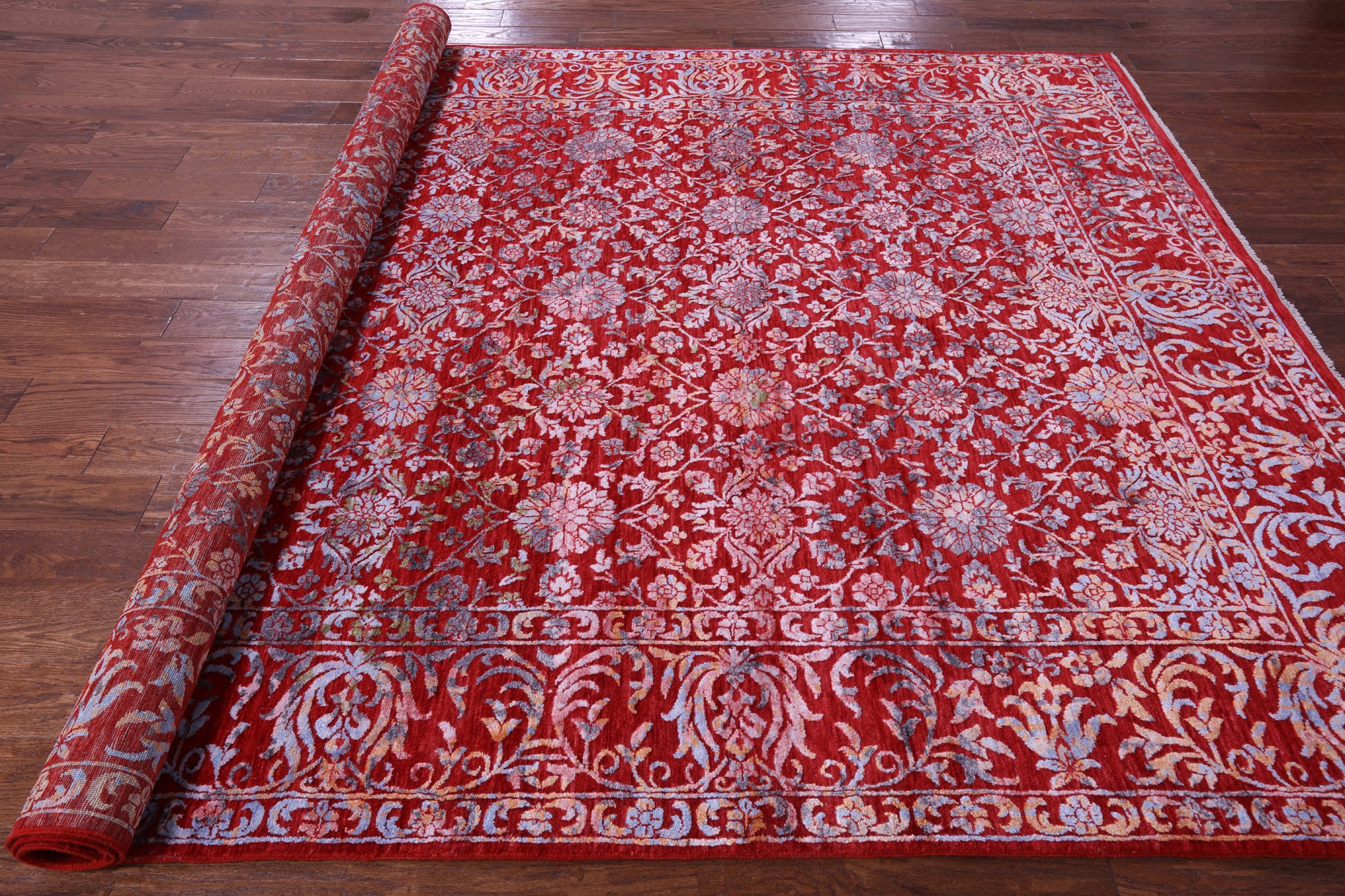 SUPER SALE Red Persian Hand Knotted Wool Rug - 8' 0" X 10' 0"