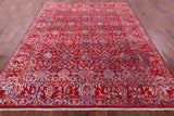 SUPER SALE Red Persian Hand Knotted Wool Rug - 8' 0" X 10' 0"