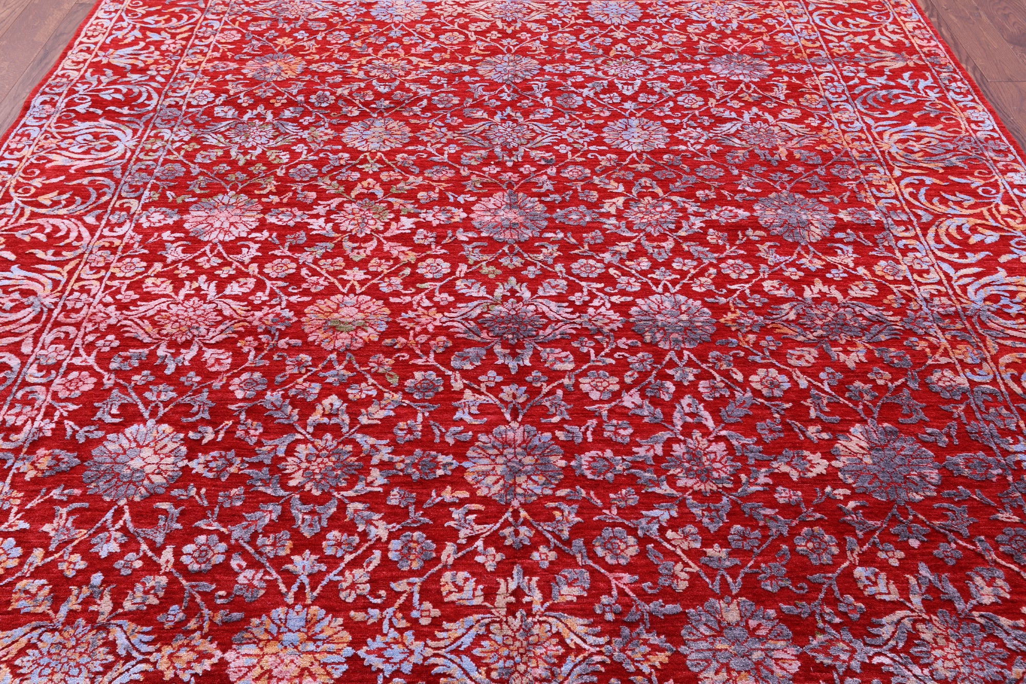 SUPER SALE Red Persian Hand Knotted Wool Rug - 8' 0" X 10' 0"